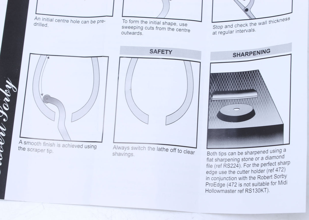 View of Sorby Hollow Master tool leaflet