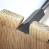 Narex Dovetail Chisel Cutting Dovetail into workpiece