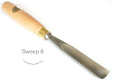 Ashley Iles Carving Gouge - Sweep 6