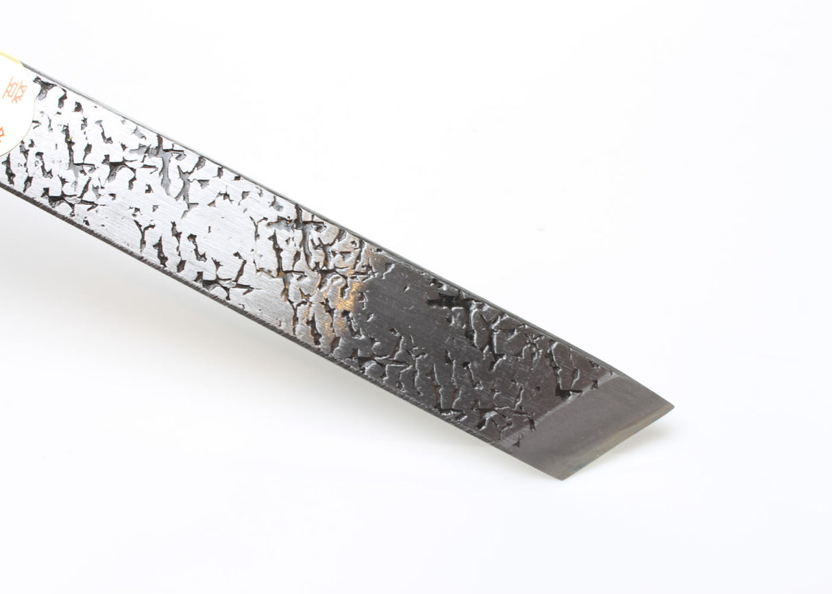 Close up view of Asahi Japanese Jibiki Marking Knife blade