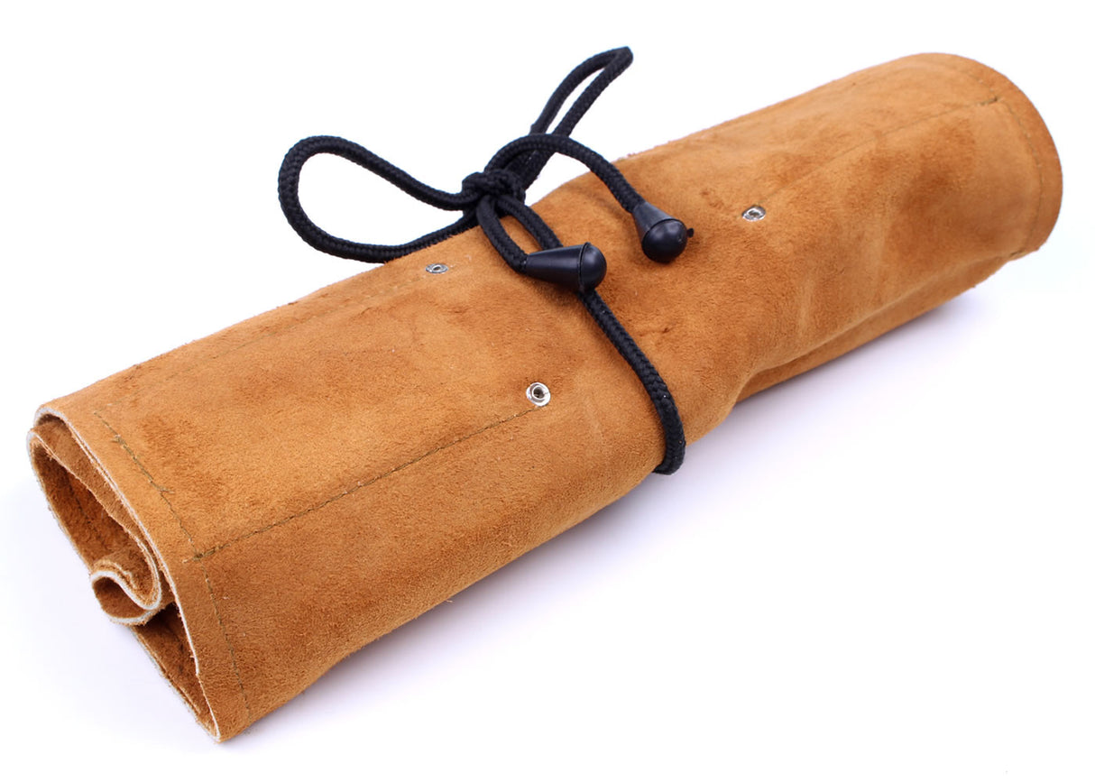 Natural Leather Chisel Roll - 12 Pockets