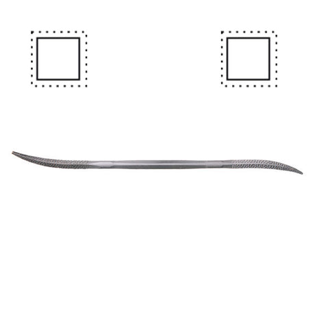 Narex Hand Cut Riffer rasps - profile