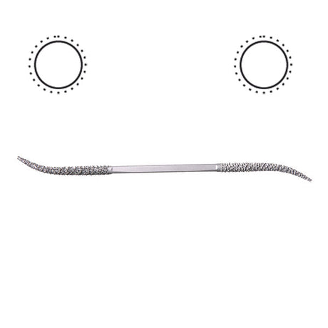 Narex Hand Cut Riffer rasps - profile