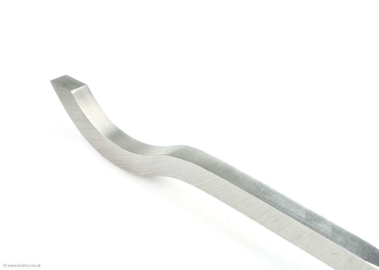 Henry Taylor Swan Neck Chisel - close up view of blade