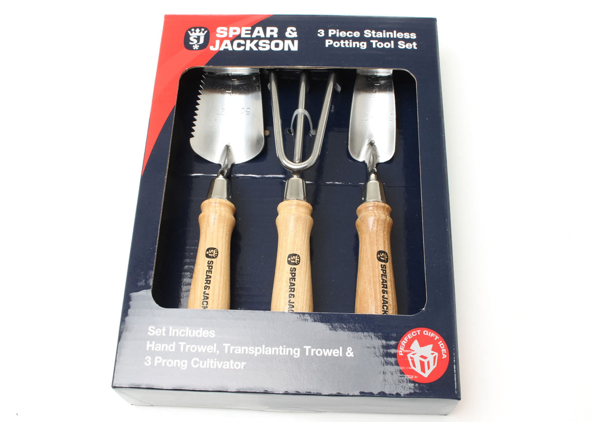 Stainless Steel Mini Potting Tools Set within box