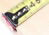 Close up of end of Tape Measure and its measurements