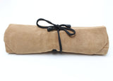 Leather Chisel Roll, rolled up