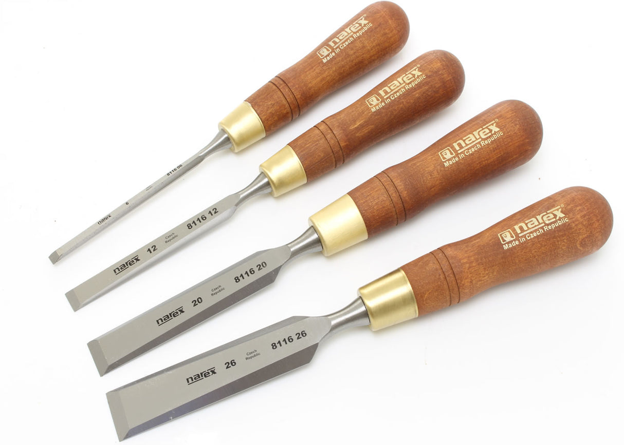 Narex Premium Bevel Edge Firmer Chisel Set