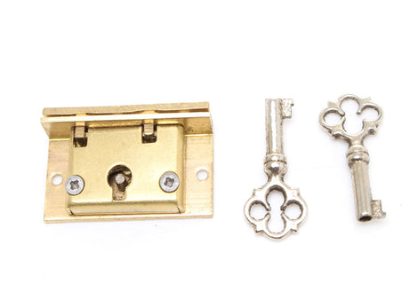 Squire Brass Box Showcase Lock - 2 Lever - 1 1/2"