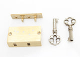 Squire Brass Box Showcase Lock - 2 Lever - 1 1/2"