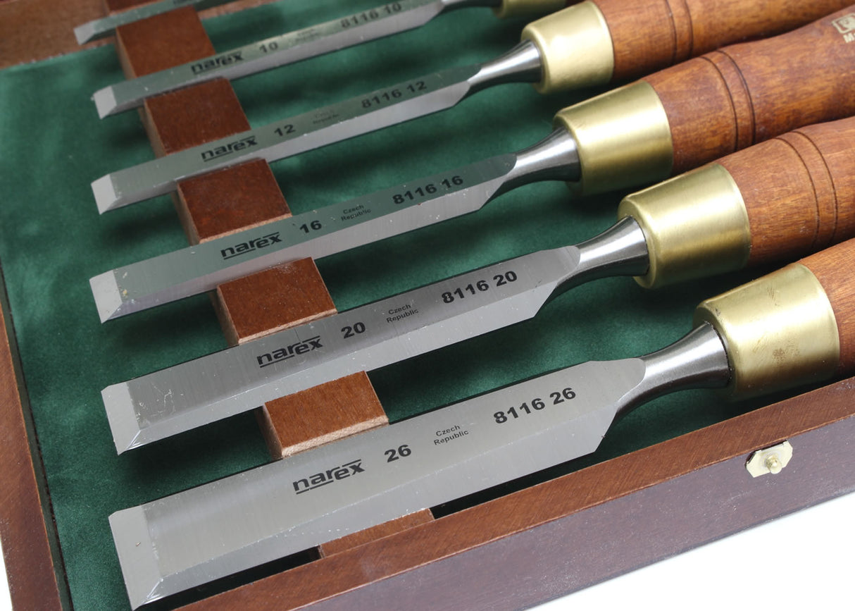 Narex Bevel Edge Chisel Set - 6 Piece – Toolnut