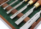 Close up view Narex Premium Chisel Blades